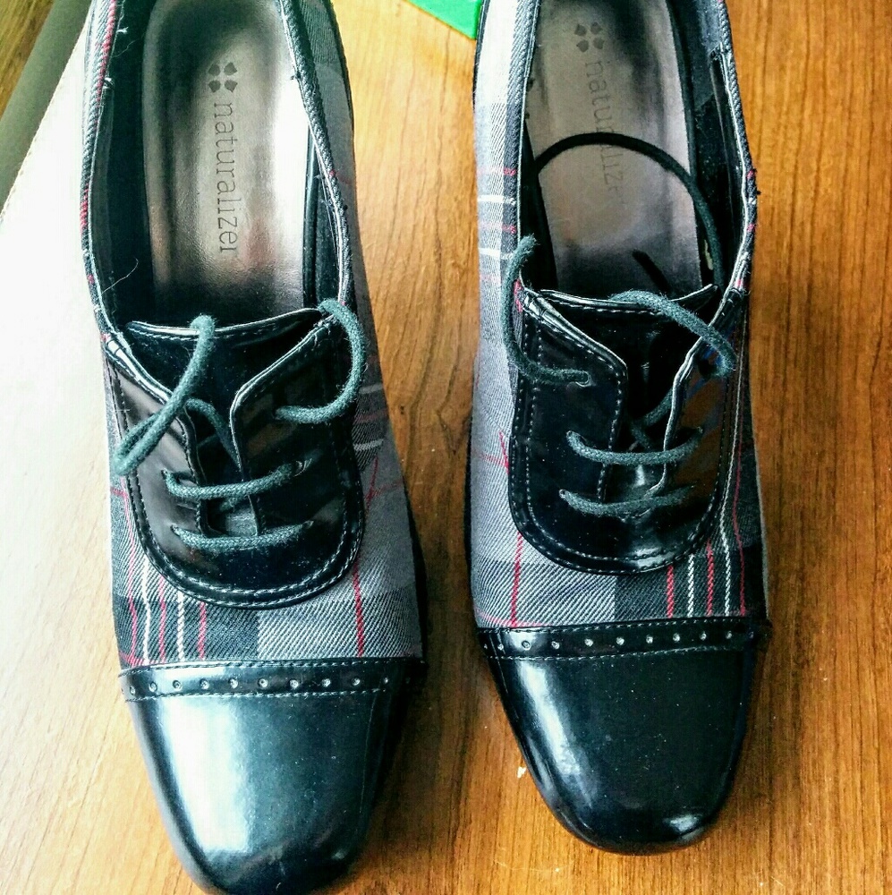Plaid Naturalizer Heels
